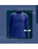 GOLD CLUB Long Sleeve Plain Microfiber T-shirt Rumah Sukan Quick Dry