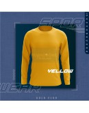 GOLD CLUB Long Sleeve Plain Microfiber T-shirt Rumah Sukan Quick Dry