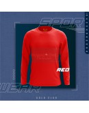 GOLD CLUB Long Sleeve Plain Microfiber T-shirt Rumah Sukan Quick Dry