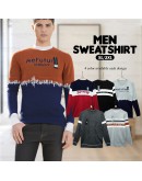 Men's Sweater Knit Round Neck Long Sleeve/ Baju Lengan Panjang