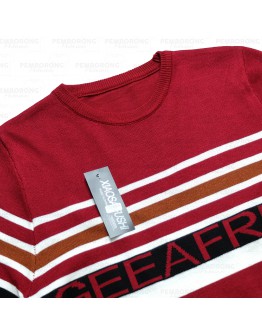 Men's Sweater Knit Round Neck Long Sleeve/ Baju Lengan Panjang