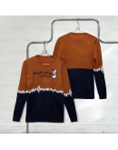 Men's Sweater Knit Round Neck Long Sleeve/ Baju Lengan Panjang