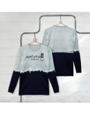 Men's Sweater Knit Round Neck Long Sleeve/ Baju Lengan Panjang