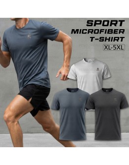 Sport Microfiber Men T-Shirt Short Sleeve / Baju Sukan Lelaki Berlengan Pendek #8890