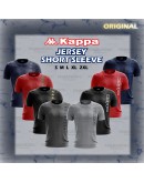 Kappa Microfiber Short Sleeve Jersey/ Unisex Quick Dry Microfiber T-shirt/ Jersi Lengan Pendek #P1