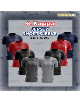 Kappa Microfiber Short Sleeve Jersey/ Unisex Quick Dry Microfiber T-shirt/ Jersi Lengan Pendek #P1