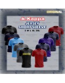 Kappa Microfiber Short Sleeve Jersey/ Unisex Quick Dry Microfiber T-shirt/ Jersi Lengan Pendek #P1