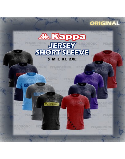 Kappa Microfiber Short Sleeve Jersey/ Unisex Quick Dry Microfiber T-shirt/ Jersi Lengan Pendek #P1