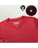 GOLD CLUB Jersey Muslimah Plain Bercorak/ Jersi Sukan Muslimah / Baju Muslimah V Neck Sport 