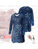 GOLD CLUB Jersey Muslimah Plus Size/ Baju Jersi Muslimah Corak Bunga/ T-shirt Muslimah M-7XL/ Full Printing Jersey Part 1