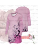 GOLD CLUB Jersey Muslimah Plus Size/ Baju Jersi Muslimah Corak Bunga/ T-shirt Muslimah M-7XL/ Full Printing Jersey Part 1