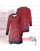 GOLD CLUB Jersey Muslimah Plus Size/ Baju Jersi Muslimah Corak Bunga/ T-shirt Muslimah M-7XL/ Full Printing Jersey Part 1