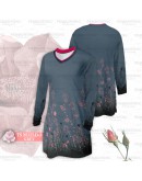 GOLD CLUB Jersey Muslimah Plus Size/ Baju Jersi Muslimah Corak Bunga/ T-shirt Muslimah M-7XL/ Full Printing Jersey Part 1