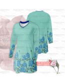 GOLD CLUB Jersey Muslimah Plus Size/ Baju Jersi Muslimah Corak Bunga/ T-shirt Muslimah M-7XL/ Full Printing Jersey Part 1