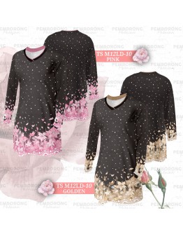 GOLD CLUB Jersey Muslimah Plus Size/ Baju Jersi Muslimah Corak Bunga/ T-shirt Muslimah M-7XL/ Full Printing Jersey Part 3