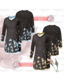 GOLD CLUB Jersey Muslimah Plus Size/ Baju Jersi Muslimah Corak Bunga/ T-shirt Muslimah M-7XL/ Full Printing Jersey Part 3