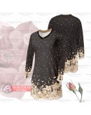 GOLD CLUB Jersey Muslimah Plus Size/ Baju Jersi Muslimah Corak Bunga/ T-shirt Muslimah M-7XL/ Full Printing Jersey Part 3