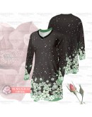 GOLD CLUB Jersey Muslimah Plus Size/ Baju Jersi Muslimah Corak Bunga/ T-shirt Muslimah M-7XL/ Full Printing Jersey Part 3