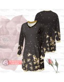 GOLD CLUB Jersey Muslimah Plus Size/ Baju Jersi Muslimah Corak Bunga/ T-shirt Muslimah M-7XL/ Full Printing Jersey Part 3
