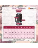 GOLD CLUB Jersey Muslimah Plus Size/ Baju Jersi Muslimah Corak Bunga/ T-shirt Muslimah M-7XL/ Full Printing Jersey Part 3
