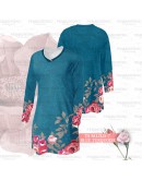 GOLD CLUB Jersey Muslimah Plus Size/ Baju Jersi Muslimah Corak Bunga/ T-shirt Muslimah M-7XL/ Full Printing Jersey Part 2