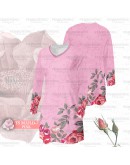 GOLD CLUB Jersey Muslimah Plus Size/ Baju Jersi Muslimah Corak Bunga/ T-shirt Muslimah M-7XL/ Full Printing Jersey Part 2