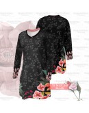 GOLD CLUB Jersey Muslimah Plus Size/ Baju Jersi Muslimah Corak Bunga/ T-shirt Muslimah M-7XL/ Full Printing Jersey Part 2