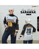 GOLD CLUB Oversize Jersey Muslimah Negeri Malaysia/ Jersi Muslimah Sukan Limited Edition