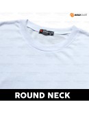 GOLD CLUB T-shirt Cotton Lengan Pendek Putih/ White Round Neck T-shirt/ Plain T-shirt