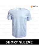 GOLD CLUB T-shirt Cotton Lengan Pendek Putih/ White Round Neck T-shirt/ Plain T-shirt